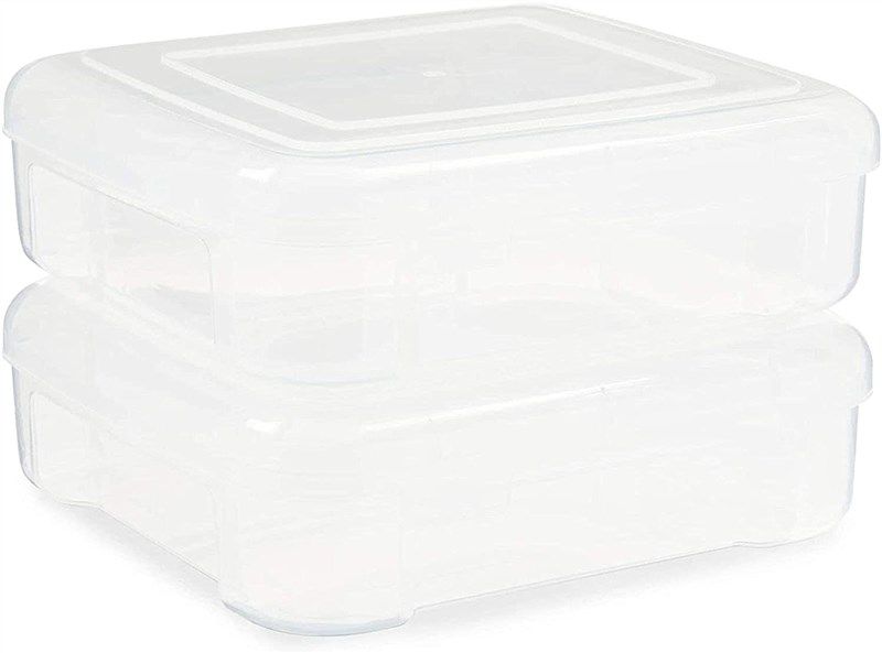 Stackable Plastic Craft Storage Containers for Origami Paper (2 Pack), PACK  - Baker's