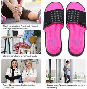 img 3 attached to 👟 Ultimate Comfort with STQ Women's Active Recovery Slide Sandals: Boost Your Post-Exercise Relaxation with Memory Foam Slides