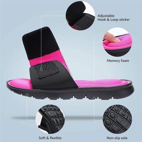 img 2 attached to 👟 Ultimate Comfort with STQ Women's Active Recovery Slide Sandals: Boost Your Post-Exercise Relaxation with Memory Foam Slides