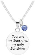 tisda birthstone crystals necklace sunshine logo