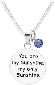 img 4 attached to TISDA Birthstone Crystals Necklace Sunshine