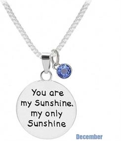 img 3 attached to TISDA Birthstone Crystals Necklace Sunshine