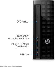 img 1 attached to 💻 HP Высокопроизводительный компактный настольный ПК 2019 - Intel Core i3-7100, 8 ГБ оперативной памяти DDR4, 1 ТБ жесткий диск 7200 об/мин, DVD, WiFi, HDMI, VGA, клавиатура + мышь, Windows 10.