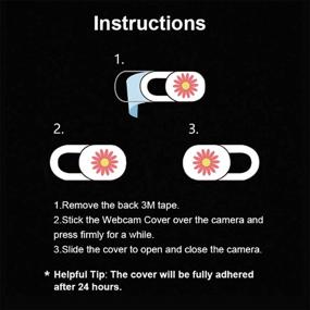 img 1 attached to 🌼 Protect Your Privacy with IMNEXT2U Laptop Camera Cover Slide - Daisy (3 Pack)