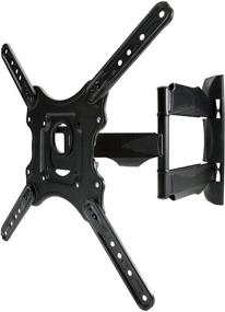 img 3 attached to 📺 Universal Fit Full Motion TV Wall Mount Monitor Bracket for 32"-52" LED, LCD and Plasma Flat Screen Displays up to VESA 400x400. Swivel, Tilt, Articulating Design with 10-Ft HDMI Cable