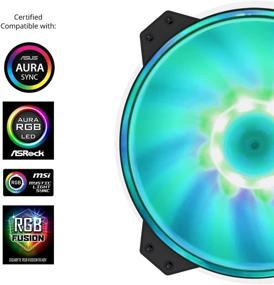 img 1 attached to Вентилятор охлаждения Cooler Master MasterFan MF200R с подсветкой ARGB