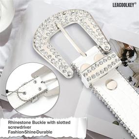 img 1 attached to Fashion Rhinestone Western Cowgirl Studded Women's Accessories