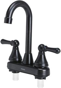 img 4 attached to 🚿 Upgrade Your RV Bathroom: OYMOV Non-Metallic Oil Rubbed Bronze Faucet for RVs, Fifth Wheels, Motor Homes, Trailers & Boats