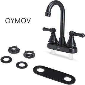 img 3 attached to 🚿 Upgrade Your RV Bathroom: OYMOV Non-Metallic Oil Rubbed Bronze Faucet for RVs, Fifth Wheels, Motor Homes, Trailers & Boats