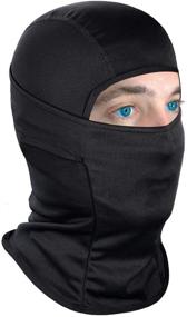 img 4 attached to 👍 Achiou Balaclava Face Mask: Ultimate UV Protection for Men and Women - Sun Hood for Tactical, Lightweight Ski, Motorcycle Riding, and Running