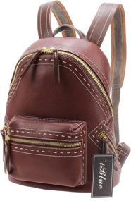 img 3 attached to 🎒 Stylish Leather Backpack: Casual Shoulder M6118 - A Perfect Blend of Functionality and Fashion