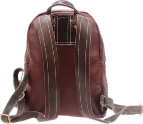 img 2 attached to 🎒 Stylish Leather Backpack: Casual Shoulder M6118 - A Perfect Blend of Functionality and Fashion