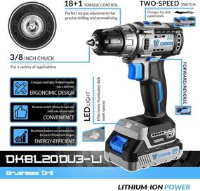 img 3 attached to 🔧 2 Variable, Keyless Setting Cordless Brushless