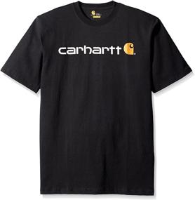 img 3 attached to Carhartt Heather Signature Sleeve Men's T-Shirt: Optimal Clothing for T-Shirts & Tanks