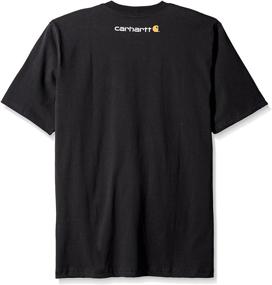 img 2 attached to Carhartt Heather Signature Sleeve Men's T-Shirt: Optimal Clothing for T-Shirts & Tanks