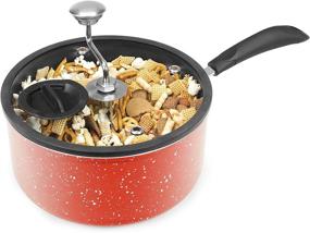 img 2 attached to 🍿 Zippy Pop 00038-01-ZIP Stovetop Popcorn Popper: 5-1/2 Quart, Red Marble