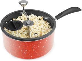 img 3 attached to 🍿 Zippy Pop 00038-01-ZIP Stovetop Popcorn Popper: 5-1/2 Quart, Red Marble