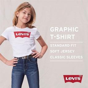 img 1 attached to 👕 Классическая футболка Levi's Batwing Ringer для одежды и верхней одежды, футболки и блузки для девочек.