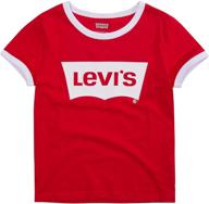 👕 классическая футболка levi's batwing ringer для одежды и верхней одежды, футболки и блузки для девочек. логотип