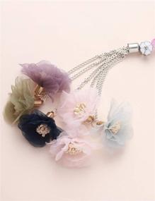 img 3 attached to Bling Car Accessories: Stylish Décor for Women and Men, Lucky Crystal Sun Catcher Ornament, Rear View Mirror Crystal Ball Charm Decor (Flower Design - Crystal Ball)