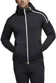 img 4 attached to Adidas Hoodie Heather Black XX Large Men's Clothing