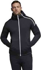 img 2 attached to Adidas Hoodie Heather Black XX Large Men's Clothing