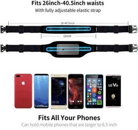 img 1 attached to 🏃 Filoto USA Patented Hands-Free Reflective Running Belt, Adjustable Running Waist Pack for Women & Men, Fitness Workout Bag No-Bounce Sport Fanny Pack Phone Holder for iPhone 11 X 8 7 6