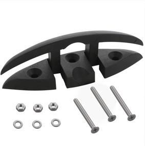 img 4 attached to VTurboWay 5&#34; Folding Dock Cleat with Long M6 Screws - Marine Grade Nylon in Black