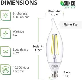 img 2 attached to 🌞 Sunco Lighting 10-Pack Outdoor CA11 LED Bulbs with Dusk to Dawn Candelabra