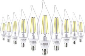 img 4 attached to 🌞 Sunco Lighting 10-Pack Outdoor CA11 LED Bulbs with Dusk to Dawn Candelabra