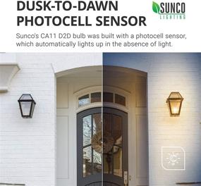 img 3 attached to 🌞 Sunco Lighting 10-Pack Outdoor CA11 LED Bulbs with Dusk to Dawn Candelabra