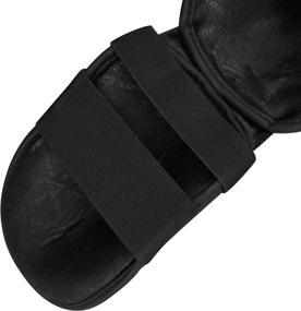 img 1 attached to 🥋 RDX Shin Gear - Muay Thai, Kickboxing, MMA Training & Fighting, Maya Hide Leather Instep Leg Foam Pads - Martial Arts, Sparring, BJJ & Boxing Gear