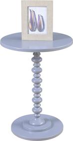 img 3 attached to 🪑 Gray Spindle Table by Convenience Concepts Palm Beach