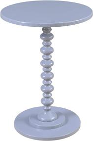 img 4 attached to 🪑 Gray Spindle Table by Convenience Concepts Palm Beach