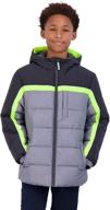 zeroxposur puffer jacket: elastic x large boys' clothing designed for maximum comfort and style logo
