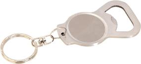 img 1 attached to 🍾 Thirsty Rhino Koin: Vintage Bottle Opener Keychain - Stainless Steel, Brushed Silver (Set of 1)