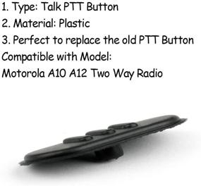 img 3 attached to 🔘 KOOBOOK 1Pcs Talk PTT Launch Key Switch Button for Motorola A10 A12 A10D CP110 Two Way Radio: Enhanced Communication Control