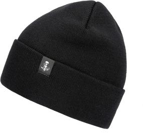 img 4 attached to HEARTSING Womans Knitted Cap Lamb Wool Dark Outdoor Recreation