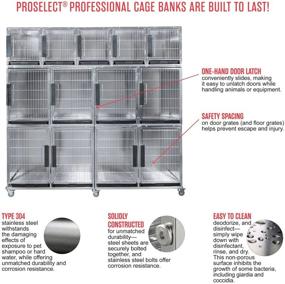 img 1 attached to Клетка для собак Proselect Modular Kennel в графитовом цвете: передовое решение для домашних питомцев.