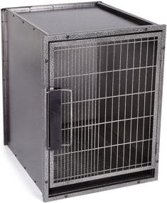 img 4 attached to Клетка для собак Proselect Modular Kennel в графитовом цвете: передовое решение для домашних питомцев.