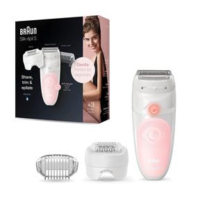 img 4 attached to Braun Silk-épil 5 5-620 Epilator for Women - Cordless, Rechargeable, Wet & Dry Hair Removal, Shaver & Trimmer - 6 Piece Set