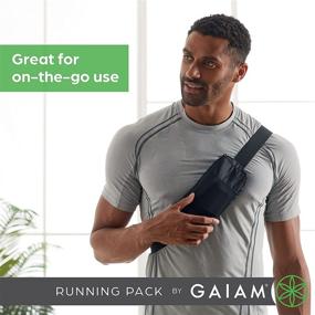 img 1 attached to 🏃 Gaiam Running Pack Accessories Storage Belt Bag for Women and Men - Lightweight Adjustable Run Belt with Soft-Touch Pouch – Perfect for Exercise, Fitness, Leisure & Travel