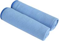 🚗 sinland microfiber waffle weave car cleaning towels - achieve spotless results with superior drying power (16inchx27inch blue x 2) logo