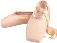 professional ballet pointe shoes: msmax satin dance flats for dancers logo