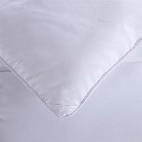 img 2 attached to White Queen Comforter Hotel Reversible Duvet Insert - Quilted with Corner Tabs - Box Stitched - Down Alternative Comforter for Bedding