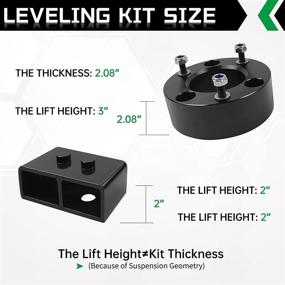 img 1 attached to 🚀 Enhance Your Ford F150's Performance with AUTOPTIM Front and Rear Leveling Lift Kit - Perfect Replacement for 2004-2020 Models!