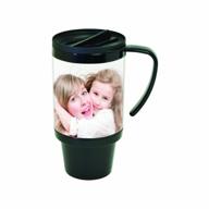 16 oz plastic travel photo mug by neil enterprises логотип