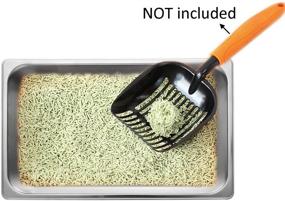 img 2 attached to 🐱 Premium Kichwit Stainless Steel Litter Box for Cats and Rabbits - Non Stick Smooth Surface