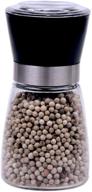 🧂 l'hopan high grips salt and pepper grinder: adjustable coarseness, thickened glass body seasoning bottle, 160ml logo