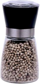 img 4 attached to 🧂 L'HOPAN High Grips Salt and Pepper Grinder: Adjustable Coarseness, Thickened Glass Body Seasoning Bottle, 160ml